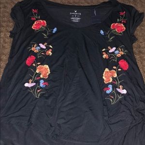 flower v neck